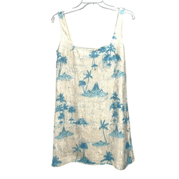 Gianni Bini Dannijo Sequin Tropical Mini Dress Size 2 NWT - Picture 2 of 6